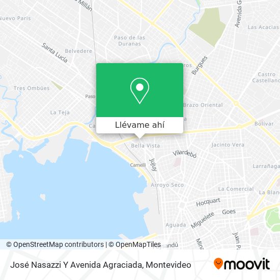 Mapa de José Nasazzi Y Avenida Agraciada