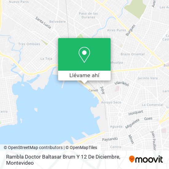 Mapa de Rambla Doctor Baltasar Brum Y 12 De Diciembre