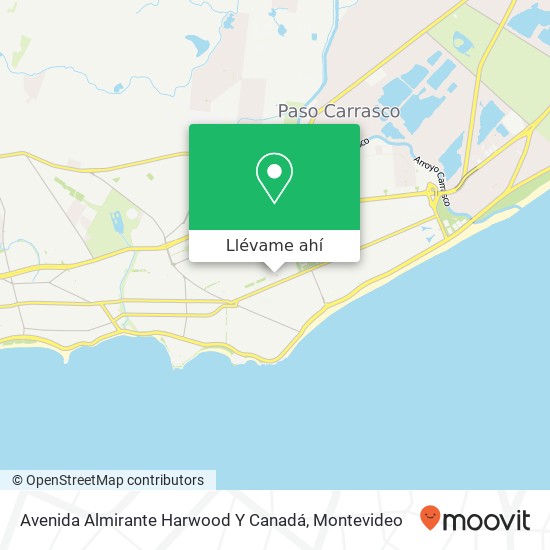Mapa de Avenida Almirante Harwood Y Canadá
