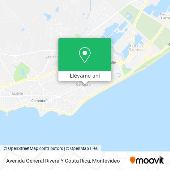 Mapa de Avenida General Rivera Y Costa Rica