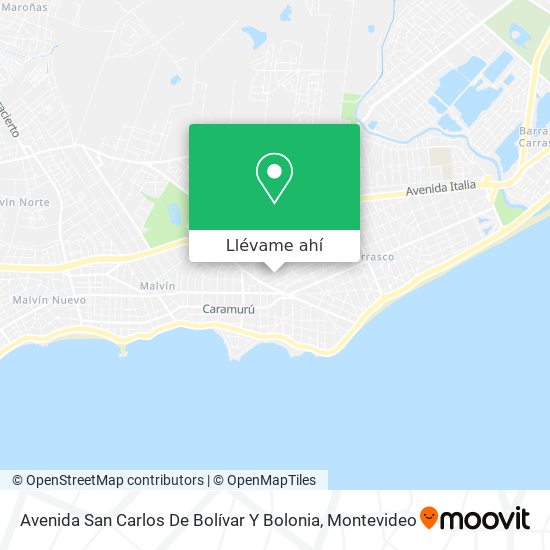 Mapa de Avenida San Carlos De Bolívar Y Bolonia