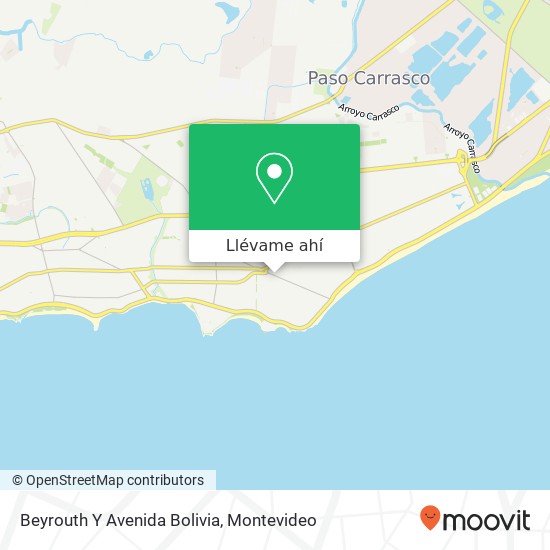 Mapa de Beyrouth Y Avenida Bolivia