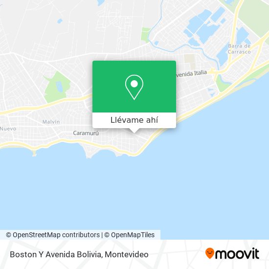 Mapa de Boston Y Avenida Bolivia