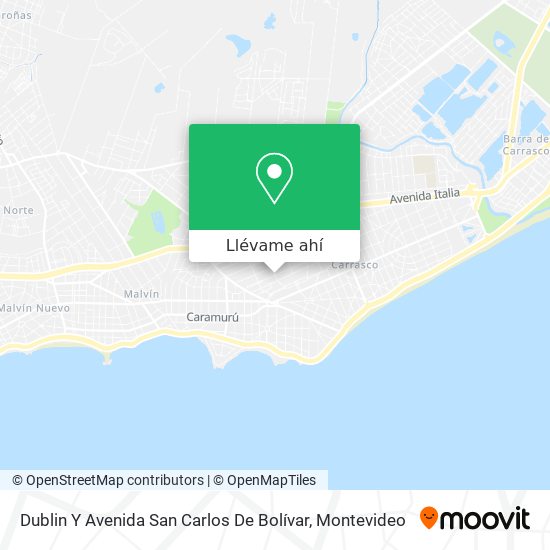 Mapa de Dublin Y Avenida San Carlos De Bolívar