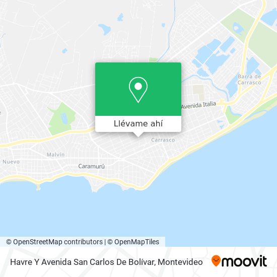 Mapa de Havre Y Avenida San Carlos De Bolívar