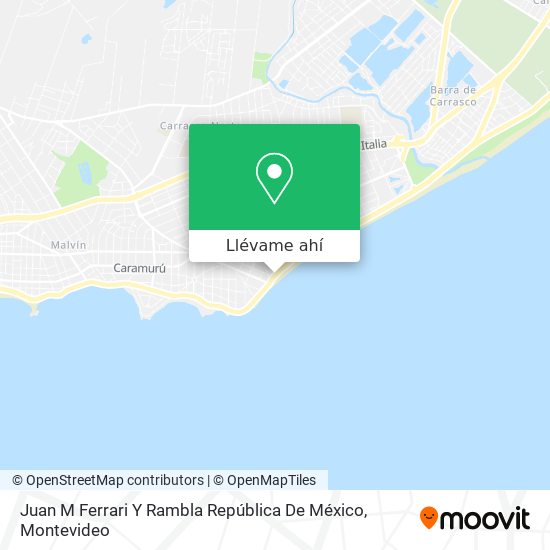 Mapa de Juan M Ferrari Y Rambla República De México