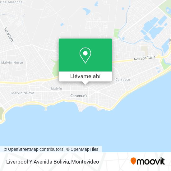 Mapa de Liverpool Y Avenida Bolivia