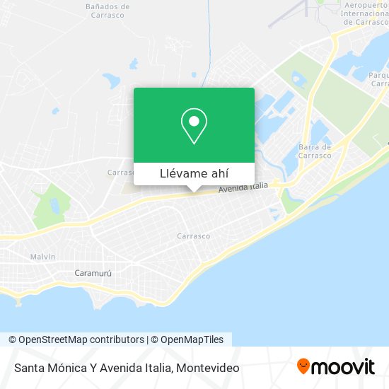 Mapa de Santa Mónica Y Avenida Italia