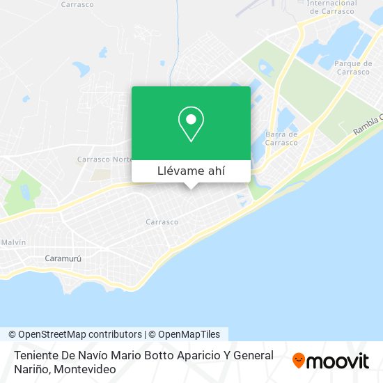 Mapa de Teniente De Navío Mario Botto Aparicio Y General Nariño