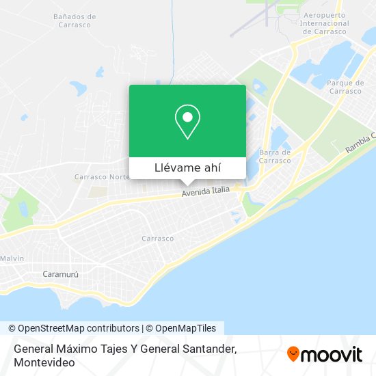 Mapa de General Máximo Tajes Y General Santander