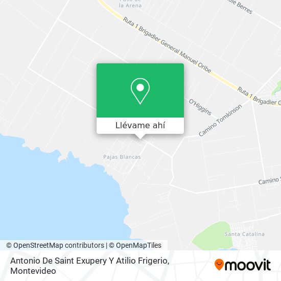 Mapa de Antonio De Saint Exupery Y Atilio Frigerio