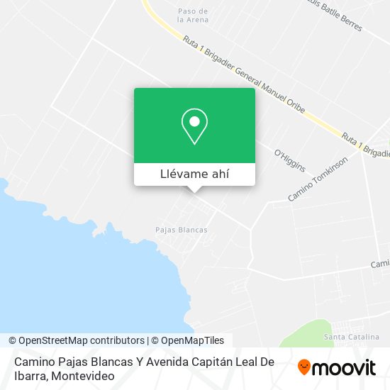 Mapa de Camino Pajas Blancas Y Avenida Capitán Leal De Ibarra