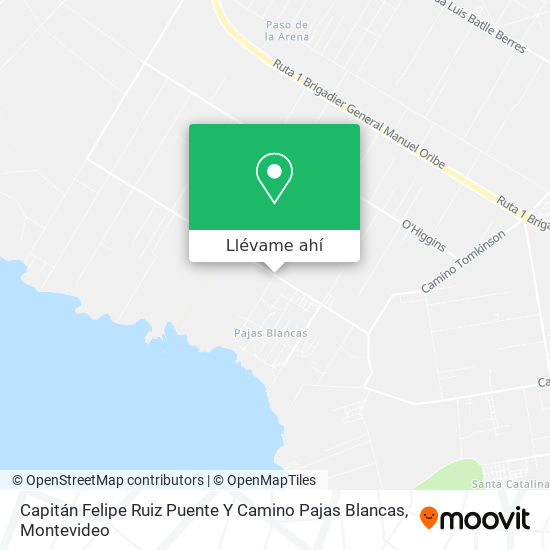 Mapa de Capitán Felipe Ruiz Puente Y Camino Pajas Blancas