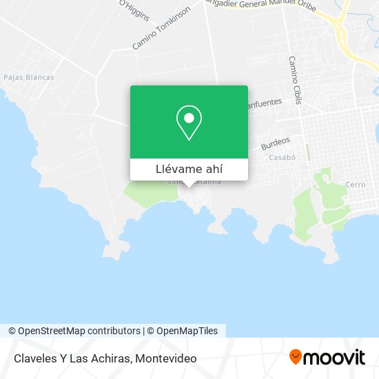 Mapa de Claveles Y Las Achiras