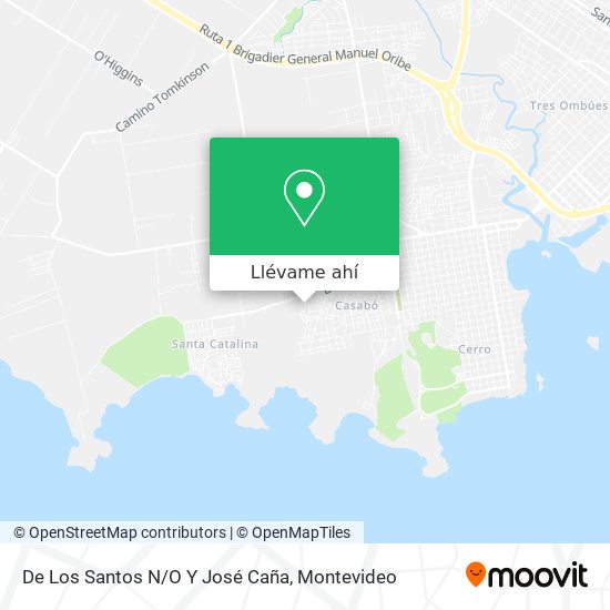 Mapa de De Los Santos N/O Y José Caña
