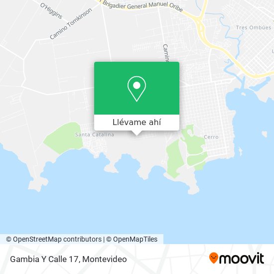 Mapa de Gambia Y Calle 17
