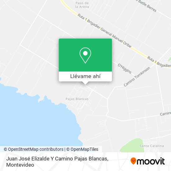 Mapa de Juan José Elizalde Y Camino Pajas Blancas