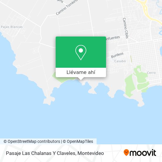 Mapa de Pasaje Las Chalanas Y Claveles