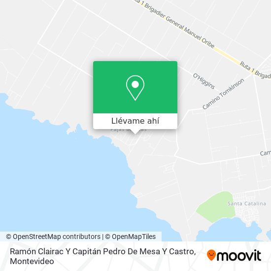 Mapa de Ramón Clairac Y Capitán Pedro De Mesa Y Castro