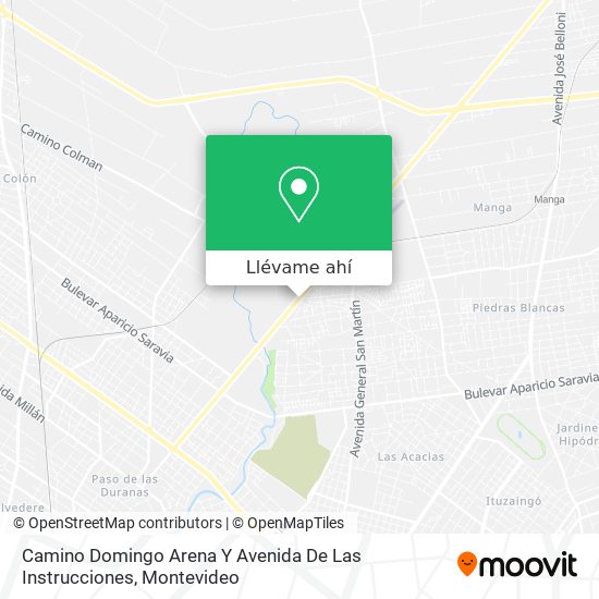 Mapa de Camino Domingo Arena Y Avenida De Las Instrucciones