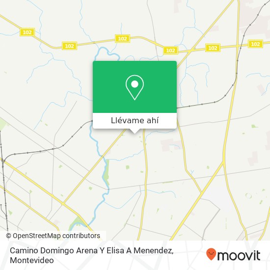 Mapa de Camino Domingo Arena Y Elisa A Menendez