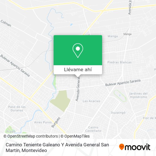 Mapa de Camino Teniente Galeano Y Avenida General San Martín