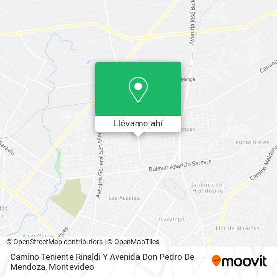 Mapa de Camino Teniente Rinaldi Y Avenida Don Pedro De Mendoza