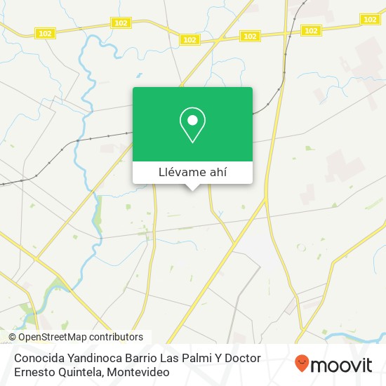 Mapa de Conocida Yandinoca Barrio Las Palmi Y Doctor Ernesto Quintela