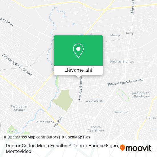 Mapa de Doctor Carlos María Fosalba Y Doctor Enrique Figari