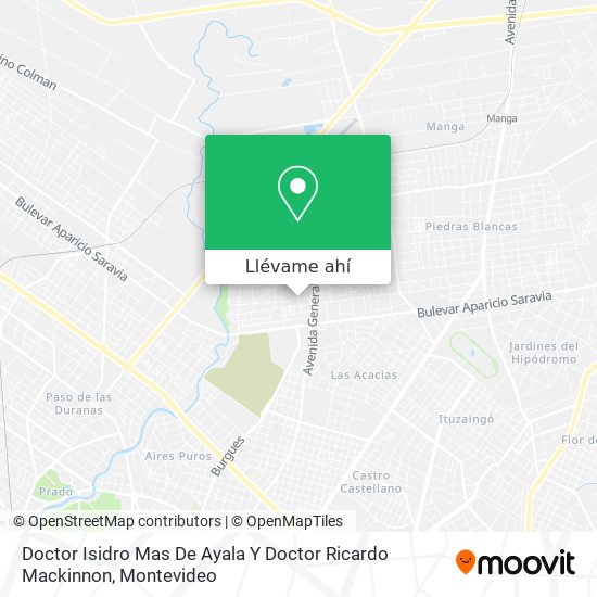 Mapa de Doctor Isidro Mas De Ayala Y Doctor Ricardo Mackinnon
