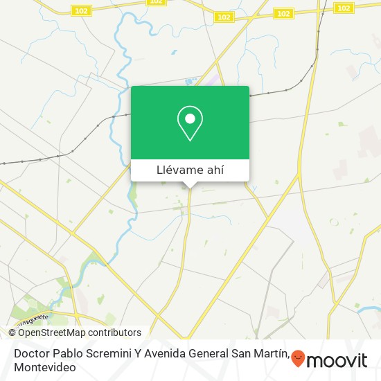 Mapa de Doctor Pablo Scremini Y Avenida General San Martín