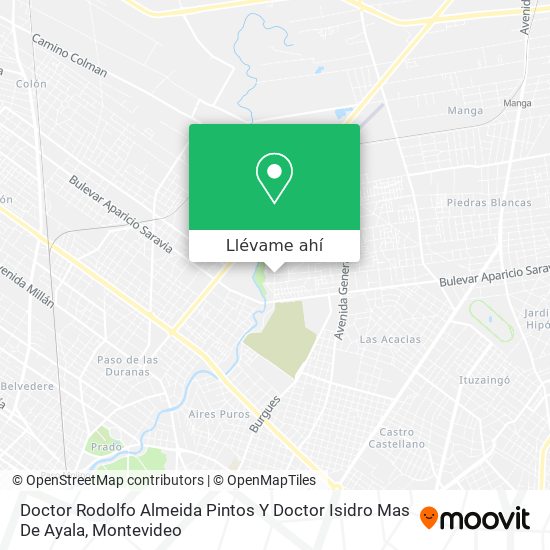 Mapa de Doctor Rodolfo Almeida Pintos Y Doctor Isidro Mas De Ayala