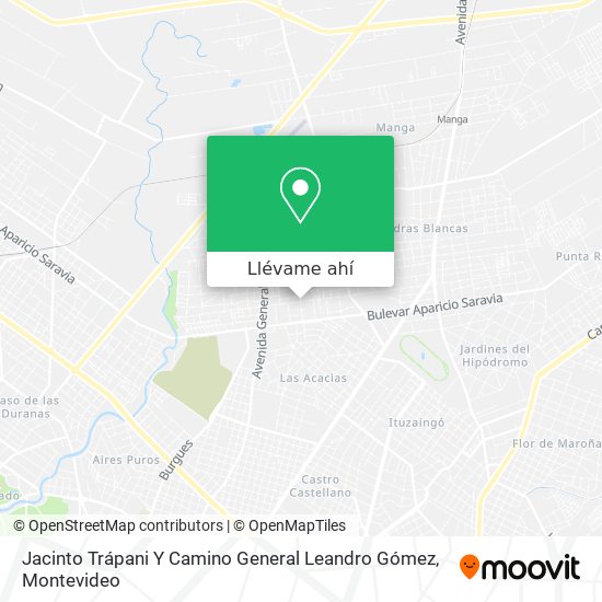 Mapa de Jacinto Trápani Y Camino General Leandro Gómez
