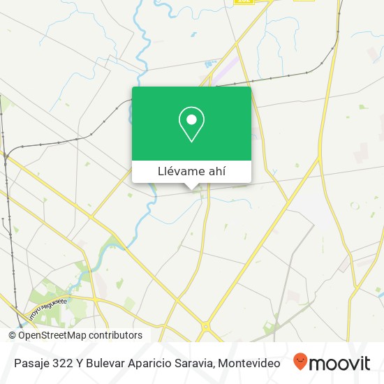 Mapa de Pasaje 322 Y Bulevar Aparicio Saravia