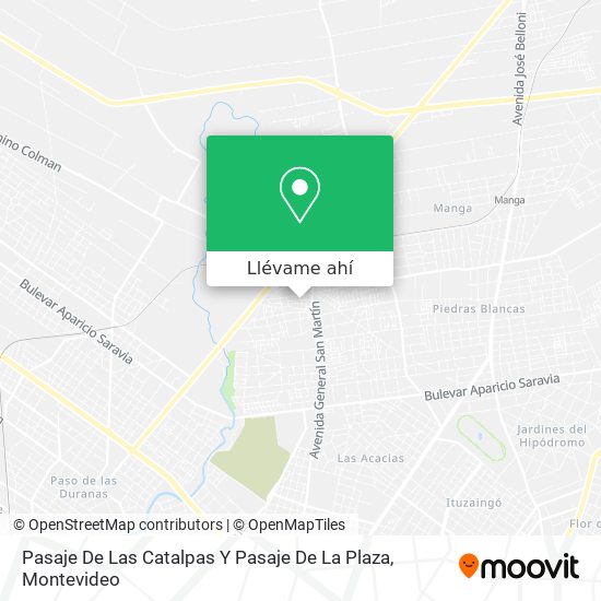 Mapa de Pasaje De Las Catalpas Y Pasaje De La Plaza
