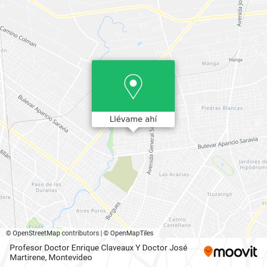 Mapa de Profesor Doctor Enrique Claveaux Y Doctor José Martirene