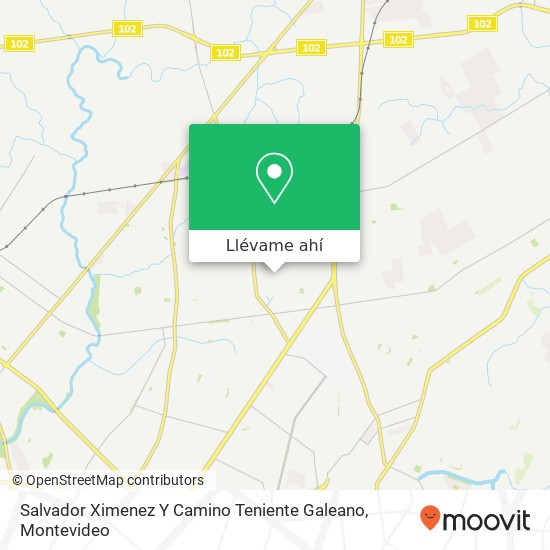 Mapa de Salvador Ximenez Y Camino Teniente Galeano