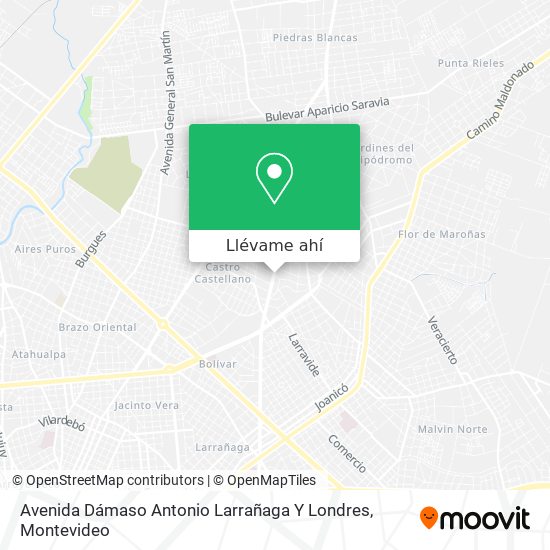 Mapa de Avenida Dámaso Antonio Larrañaga Y Londres
