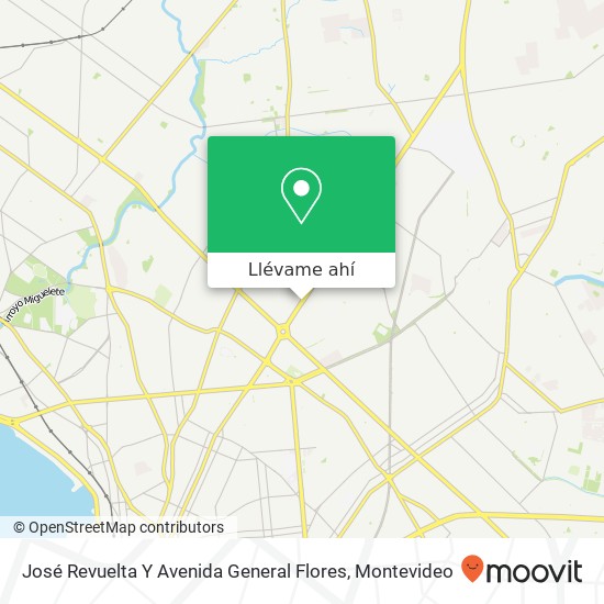 Mapa de José Revuelta Y Avenida General Flores