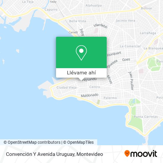 Mapa de Convención Y Avenida Uruguay