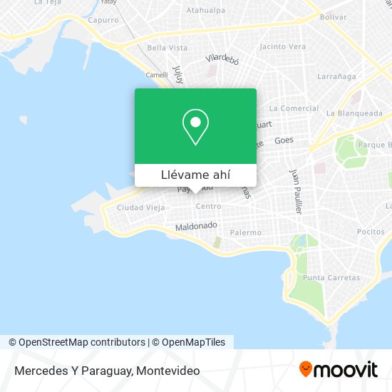 Mapa de Mercedes Y Paraguay