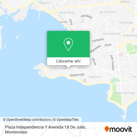 Mapa de Plaza Independencia Y Avenida 18 De Julio