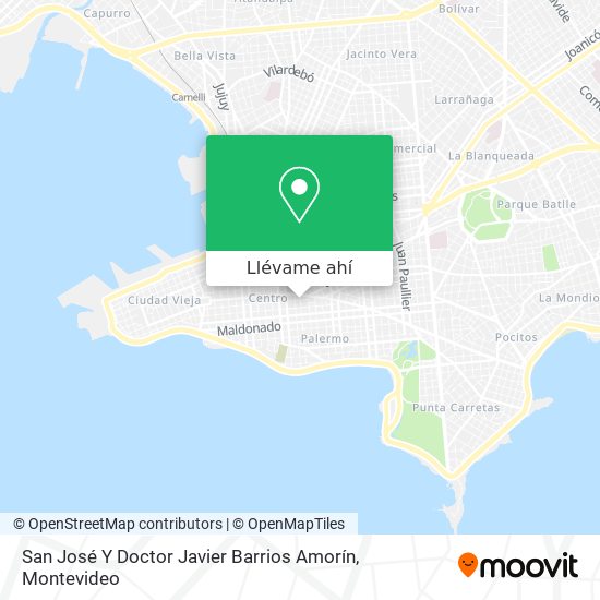 Mapa de San José Y Doctor Javier Barrios Amorín