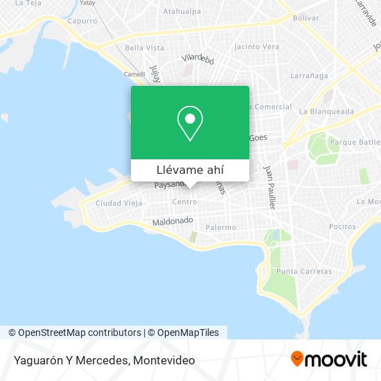 Mapa de Yaguarón Y Mercedes