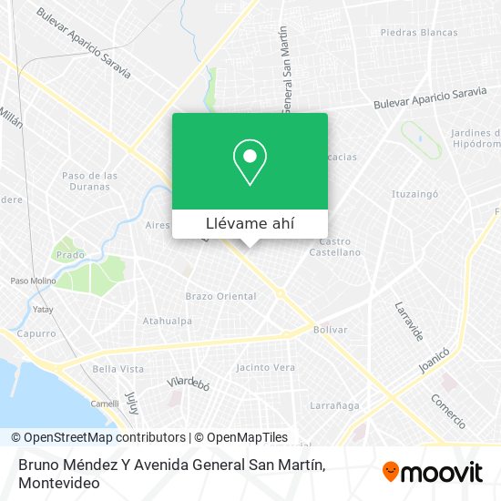 Mapa de Bruno Méndez Y Avenida General San Martín