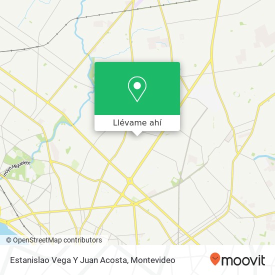 Mapa de Estanislao Vega Y Juan Acosta