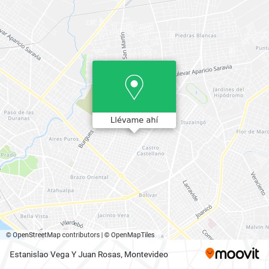 Mapa de Estanislao Vega Y Juan Rosas