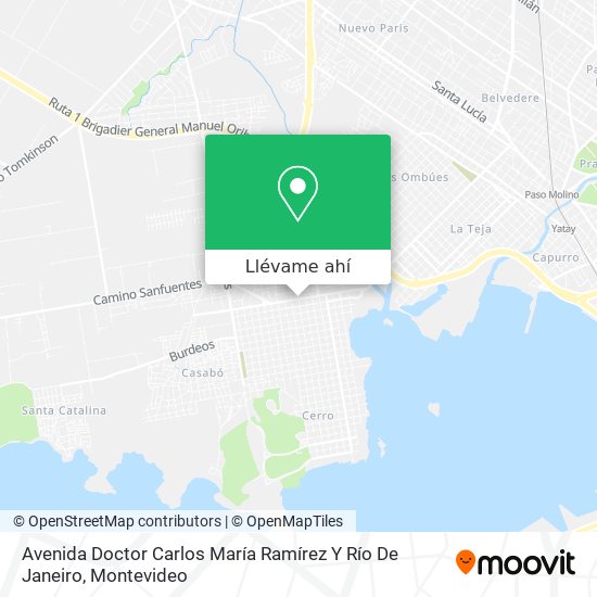 Mapa de Avenida Doctor Carlos María Ramírez Y Río De Janeiro