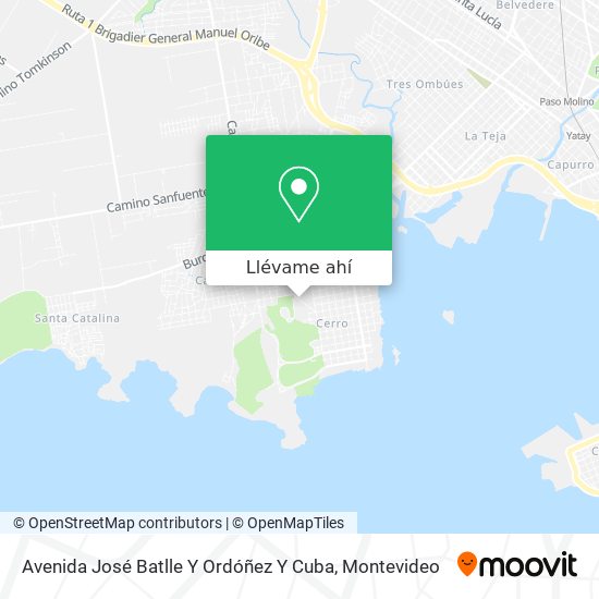 Mapa de Avenida José Batlle Y Ordóñez Y Cuba
