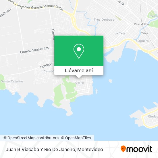 Mapa de Juan B Viacaba Y Río De Janeiro